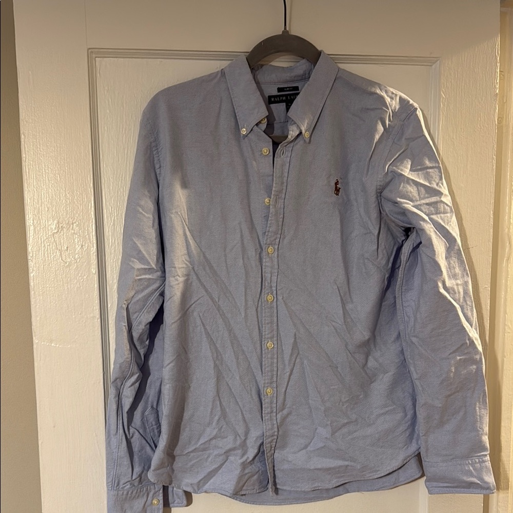 Polo by Ralph Lauren Blue Classic Button Down Shirt